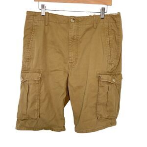 National Outfitters Original Article Khaki Cargo Shorts Men's Tan Size 36